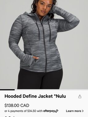 lululemon athletica Navy and Heathered Gray Hooded Jacket